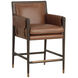 Mauti 38.75 inch Brown / Shalimar Tobacco Leather Counter Stool